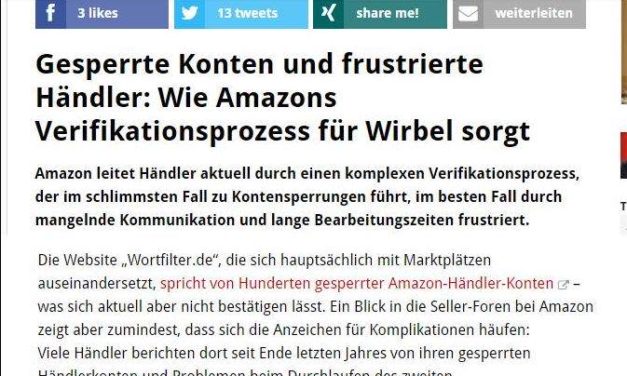 Amazon Verifikation: t3n.de und tmta.de steigen auch in das Thema ein
