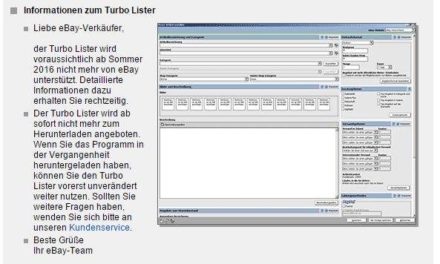 EBay Turbo Lister wird eingestellt – Das Ende einer Ära [UPDATE]