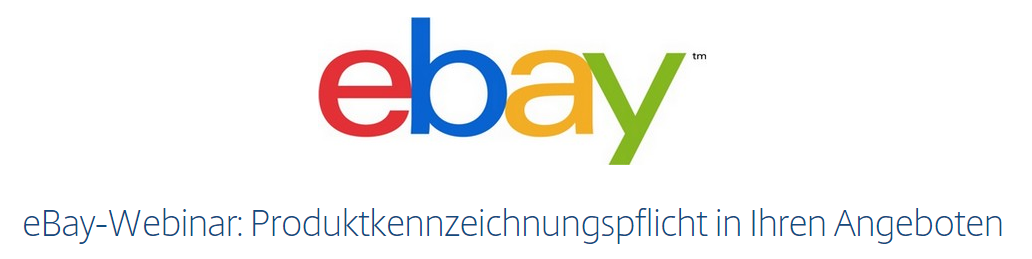 Produktkennzeichnung: eBays Seminare im Netz. Hier die Termine.