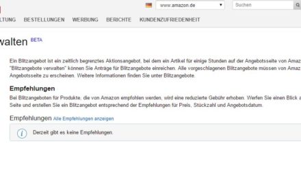 Eigene Blitzangebote erstellen – BETA für Amazon Marketplace-Händler