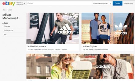 eBay Markenwelt: Adidas geht an den Start
