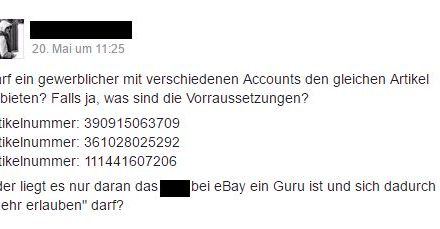 Doppelte Listings auf eBay-Händlern fehlt es an Weitsicht