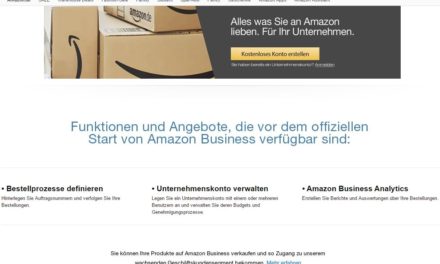Dass Amazon Business kommt, ist kein Gerücht! Jetzt anmelden!