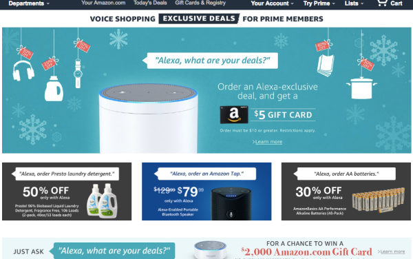 Amazon veranstaltet erste „Voice Shopping Week“ mit Alexa