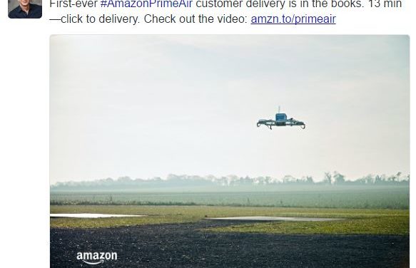 Amazon Prime Air: Die erste Drohnenlieferung ist erfolgreich!