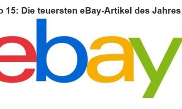 Top 15: Die teuersten eBay-Artikel des Jahres