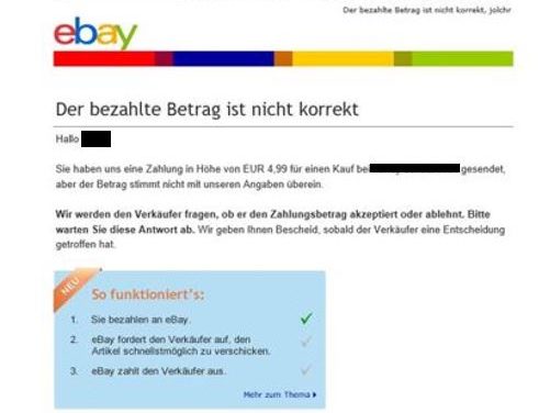 24.12.2016 Neu: Sie bezahlen an eBay #bug