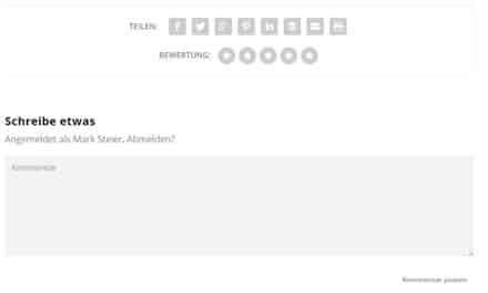 In eigener Sache: Bitte bewertet und kommentiert die Artikel