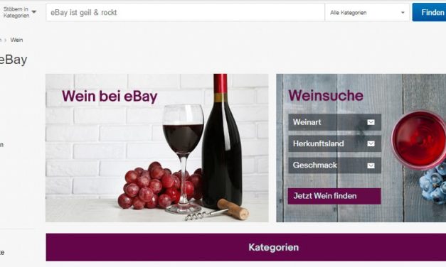 NEWS: eBay startet neue Kategorie „Wein“