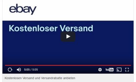 eBay Video: Kostenlosen Versand und Versandrabatte anbieten