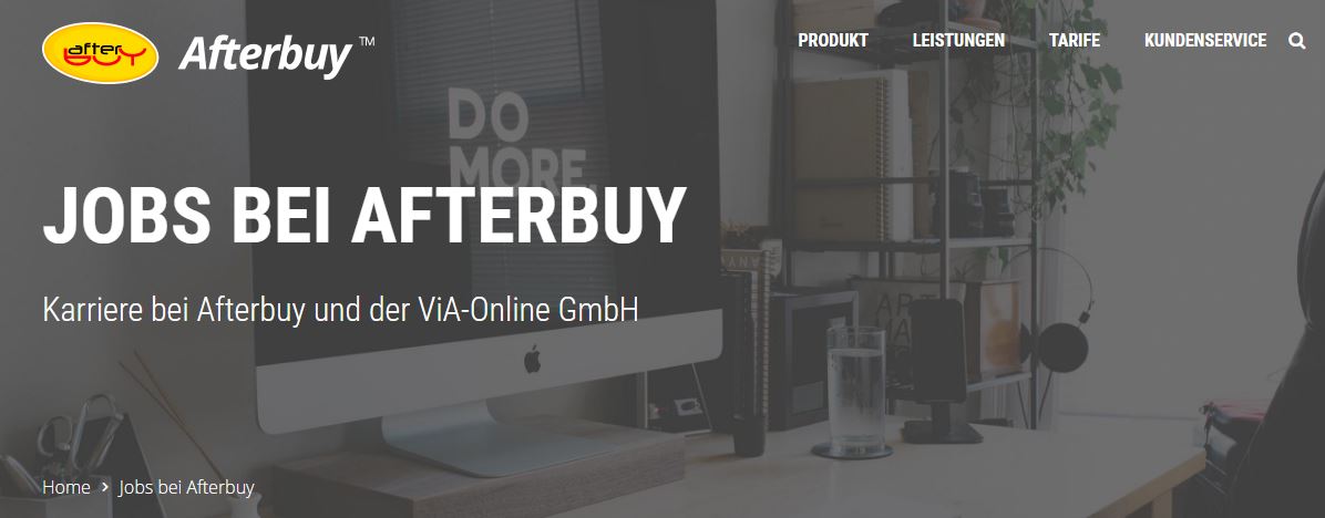 Jobangebot: JOBS BEI AFTERBUY – Karriere bei Afterbuy und der ViA-Online GmbH