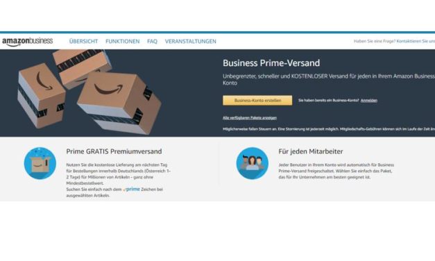 Amazon Business startet Business Prime-Versand