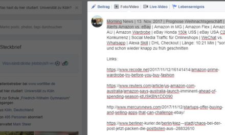Morning News | 13. Nov. 2017 | Prognose Weihnachtsgeschäft | Alerts Amazon vs. eBay…
