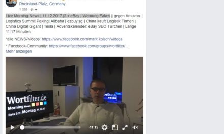 Live Morning News | 11.12.2017 |3 x eBay | Warnung Fakes
