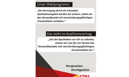 Die Deppenbande von der CDU: Verbot von Versandapotheken