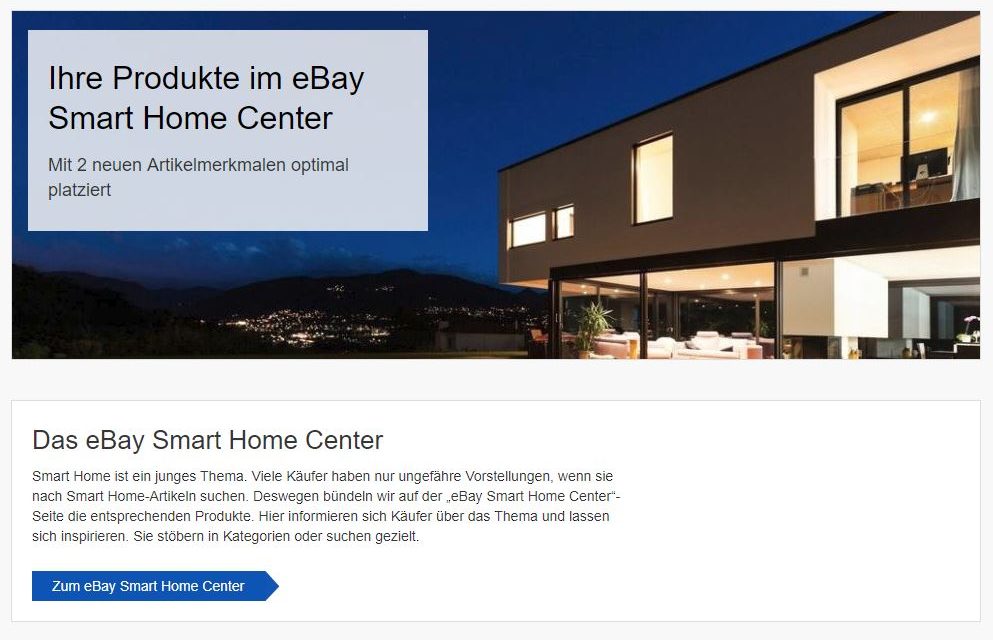 How to: So listet ihr in der eBay Smart Home Center