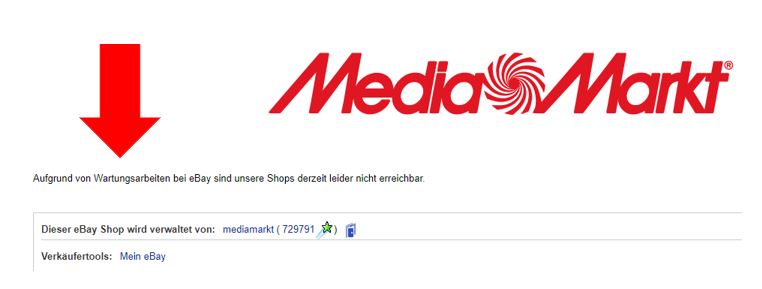 [Update] MediaMarkt auf eBay. Da ist wohl gerade keiner zu Hause