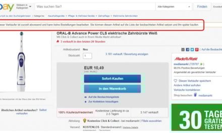 [Update] MediaMarkt auf eBay. Da ist wohl gerade keiner zu Hause