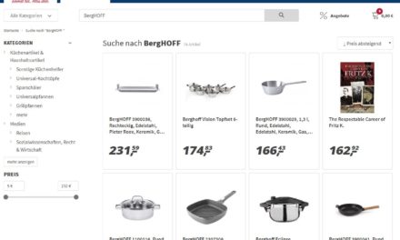 Abmahnung von BergHOFF an real.- und deren Händler
