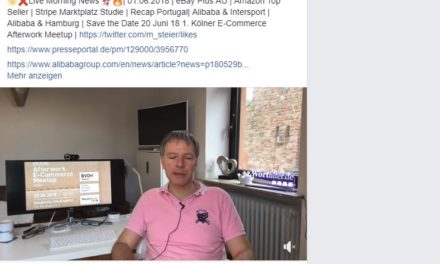 Live Morning News 1. Juni 2018: eBay, Amazon, Alibaba & Portugal