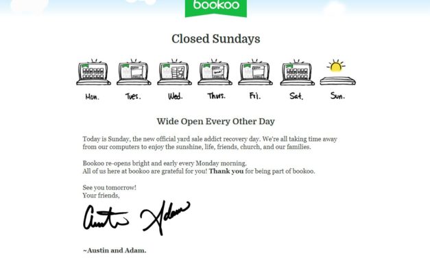 Öffnungszeiten im Internet. Es gibt sie, bei bookoo.com