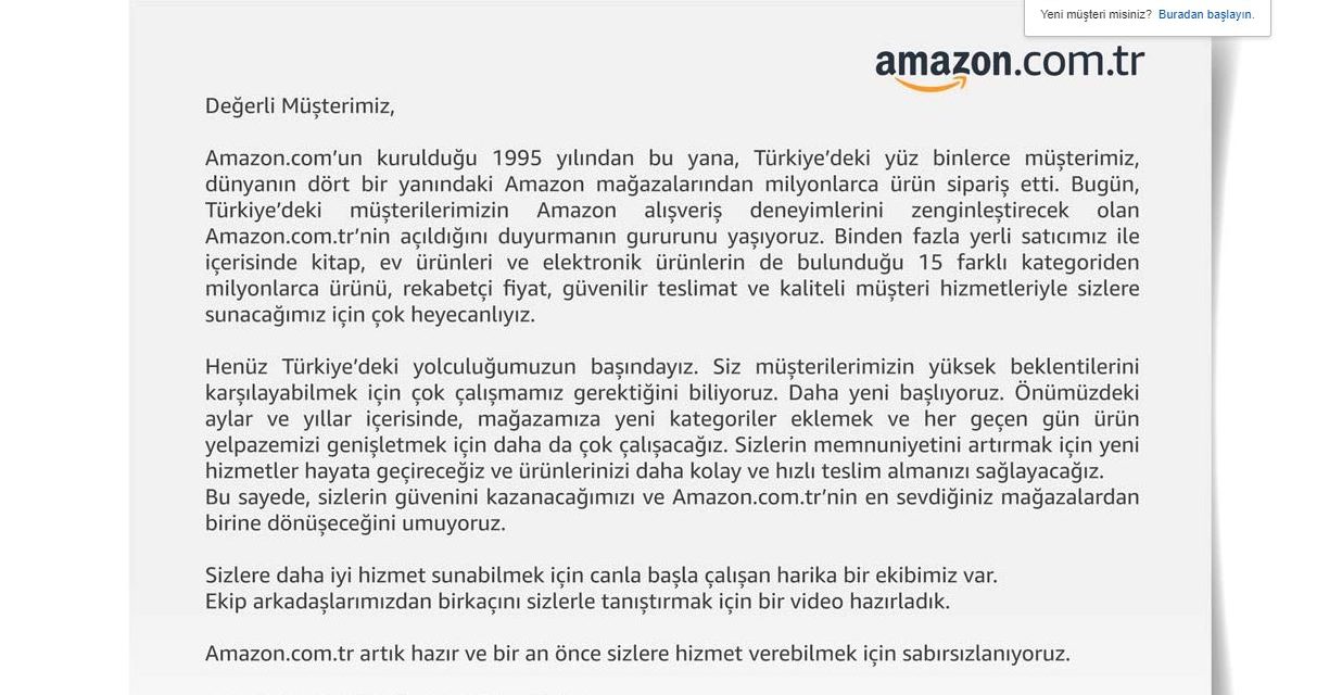 Amazon Türkei:  Nun ist Amazon in der Türkei gestartet