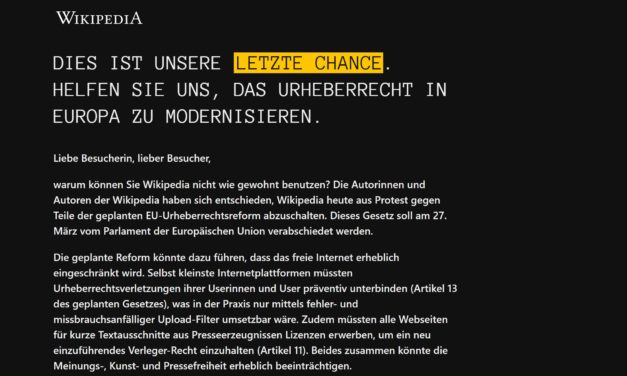Protest: Wikipedia schaltet sich ab & ihr könnt auch mitmachen