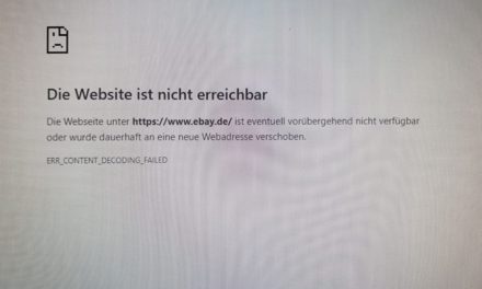 eBay-Störung – Sorry, habe wohl den falschen Knopf gedrückt