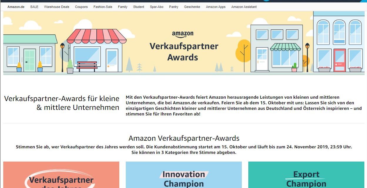 Copycat: Amazon Verkaufspartner-Award