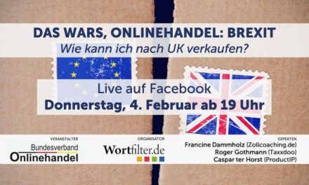 Aufzeichnung: Verkaufen nach Großbritannien. Wie geht das nach dem Brexit?