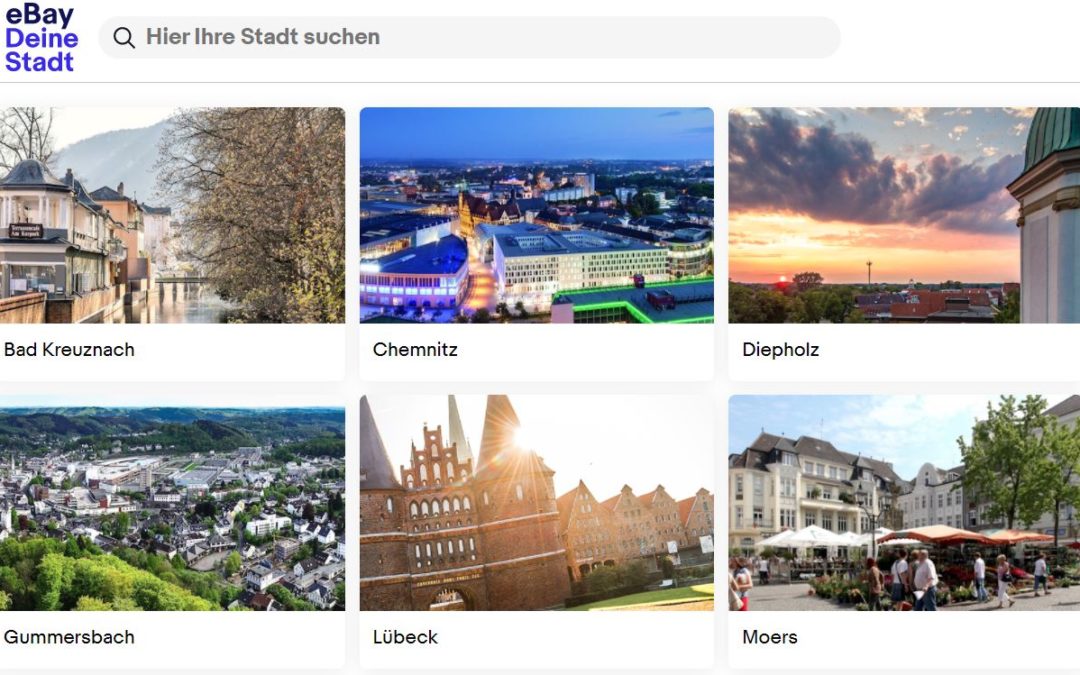 Retter des stationären Handels und der Innenstädte: eBay Deine Stadt