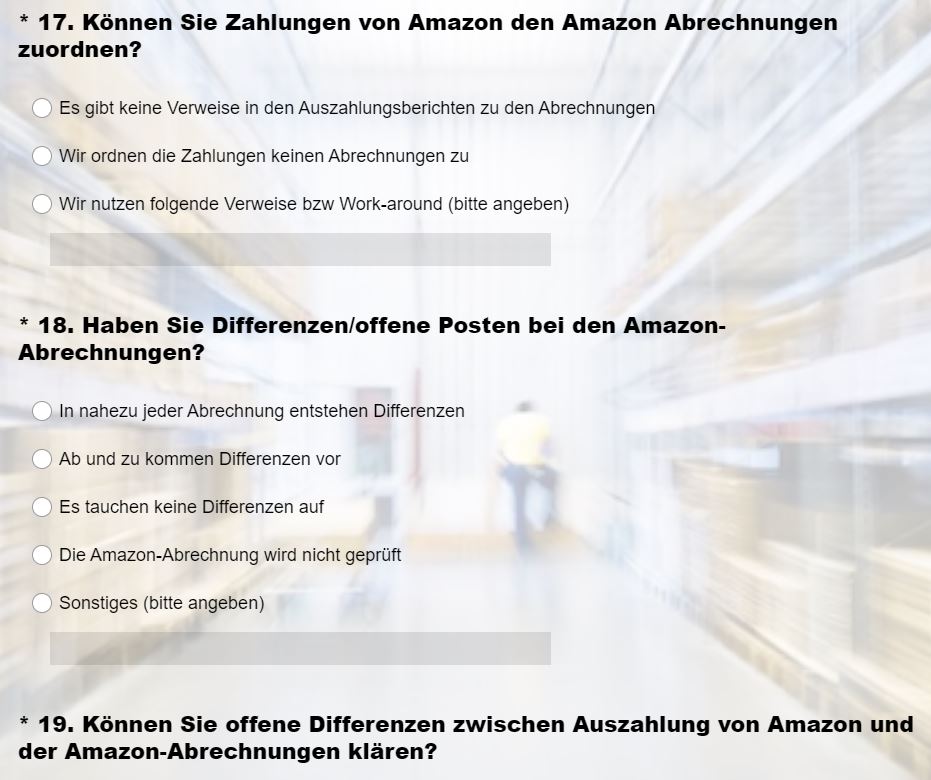 Amazon Umfrage