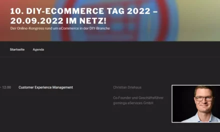 gominga auf dem DIY-ECOMMERCE TAG am 20.09.2022