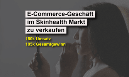 E-Commerce-Business im Skin Care Markt mit 180k Umsatz zu verkaufen