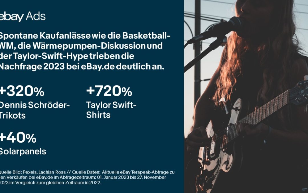 eBay Ads Jahresrückblick: Diese spontanen Kaufanlässe haben den deutschen Handel 2023 zusätzlich angekurbelt