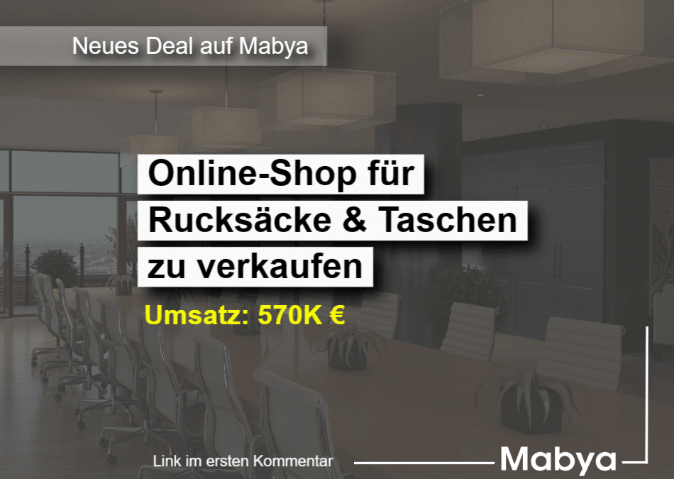 Shop für Taschen und Rucksäcke zu verkaufen