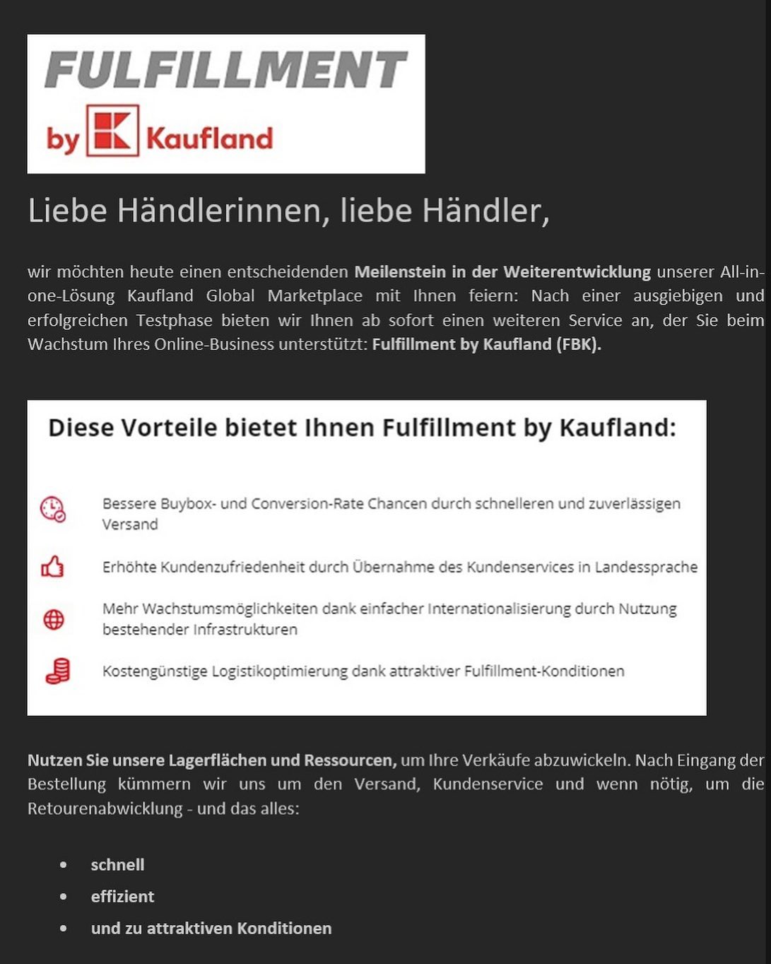 Fulfillment by Kaufland