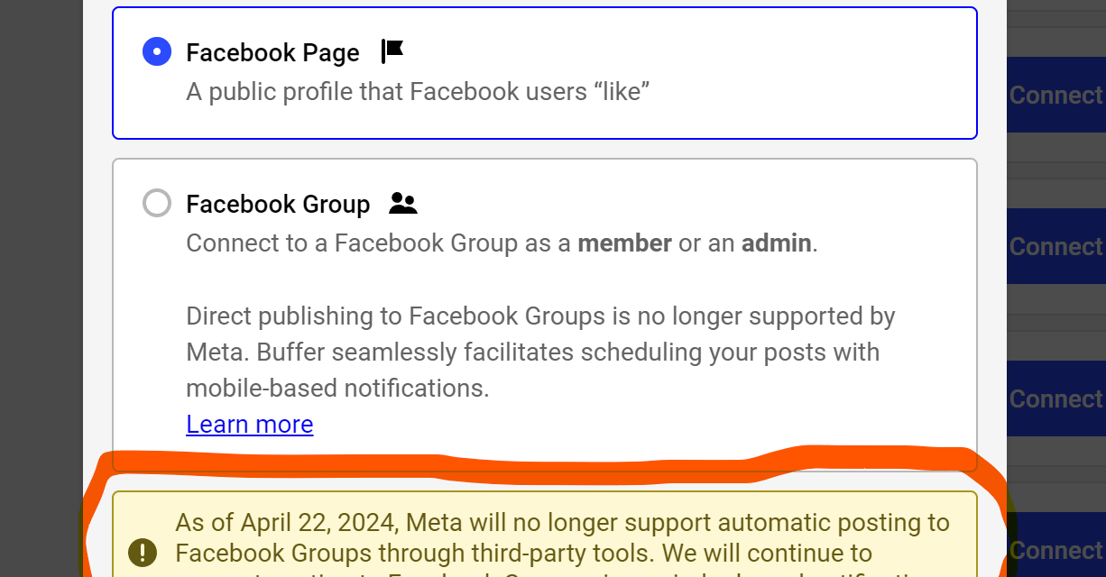 Facebook Gruppen: Automatischen Posten nicht mehr möglich