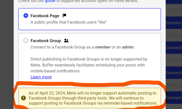 Facebook Gruppen: Automatischen Posten nicht mehr möglich