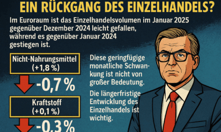 Einzelhandelsumsatz Januar 2025: EUROSTAT Zahlen