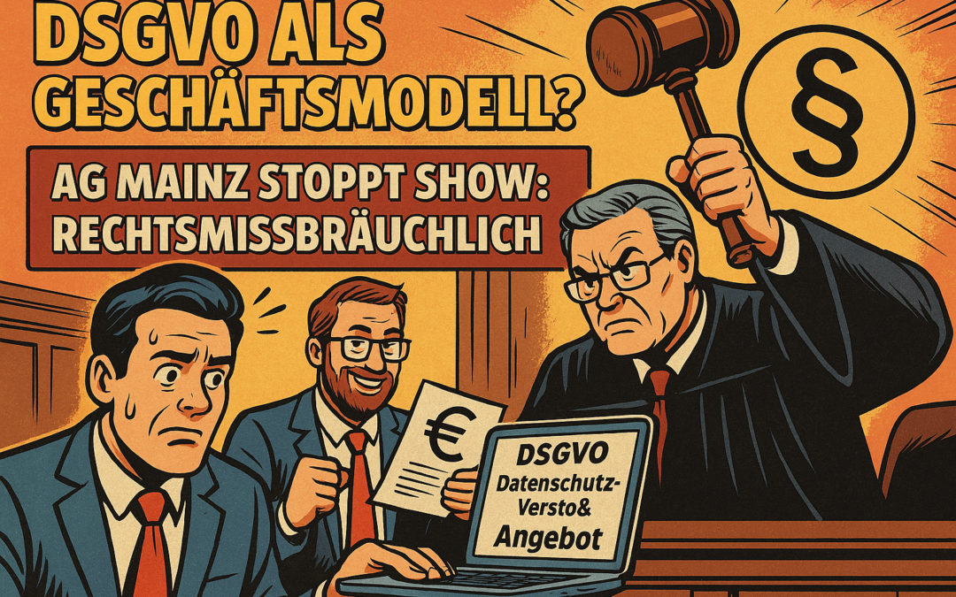 DSGVO als Geschäftsmodell? Das AG Mainz stoppt die Show