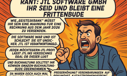 Rant: JTL-Software GmbH – ihr seid und bleibt eine Frittenbude