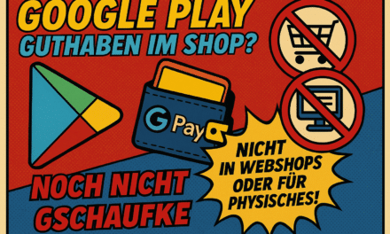 Onlineshop: Google Pay & Google Play Guthaben