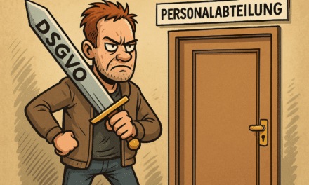 DSGVO gegen den Ex-Chef: geeignet zu ärgern