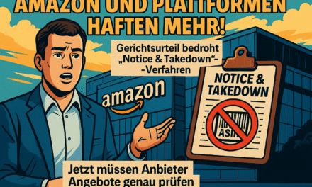 Urteil: Amazon haftet für Sperrung & Abmahnung vor Meldung?