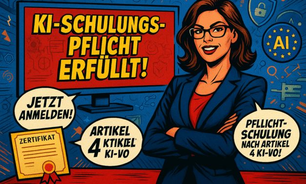 Pflicht statt Kür: Jetzt Mitarbeitende zur sicheren KI-Nutzung schulen lassen!
