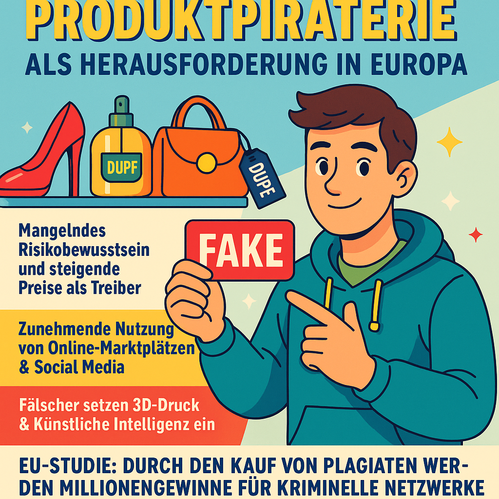 produktpiraterie, plagiat, markenschutz, dupe, europol, ecommerce, fälschung, verbraucherverantwortung, strafrecht, digitalerhandel