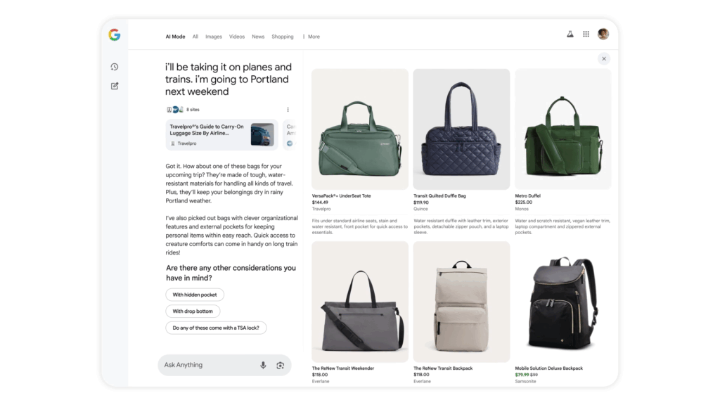 Google AI Shopping