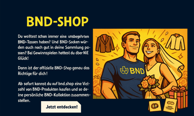 BND startet offiziellen Online-Shop