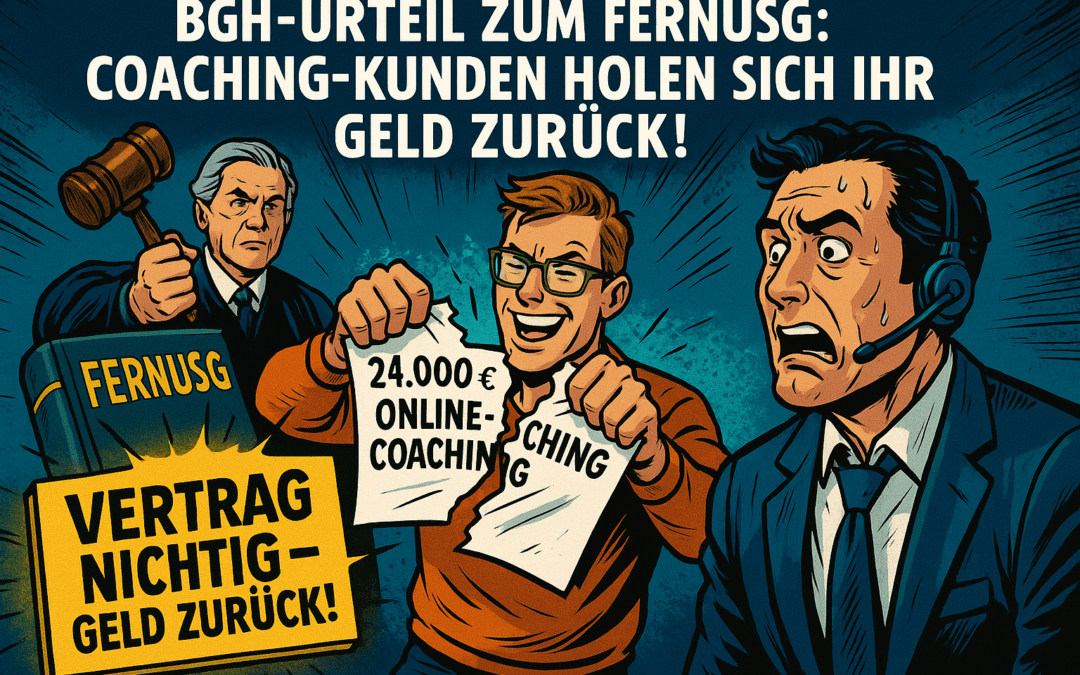 BGH Urteil: Alle Online Coaching Kunden bekommen Geld zurück